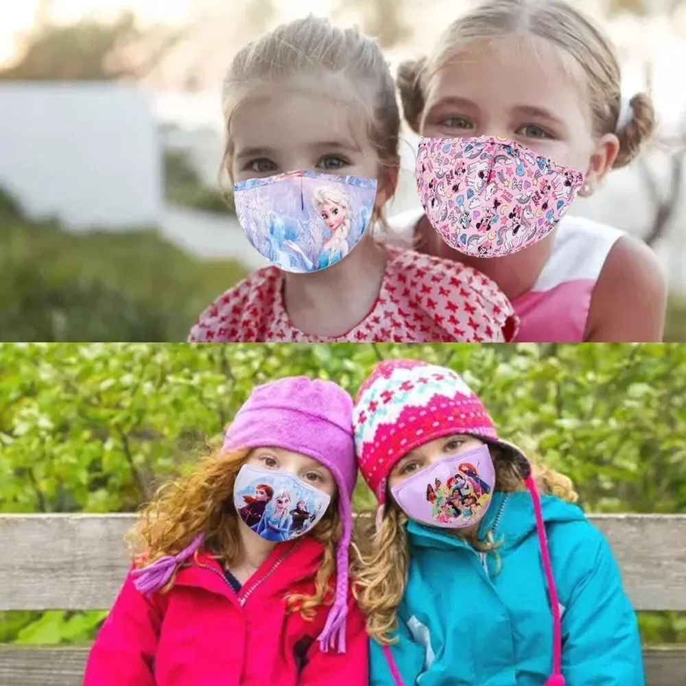 Woplagyreat 6 pack of girls masks, Disney princess, one size